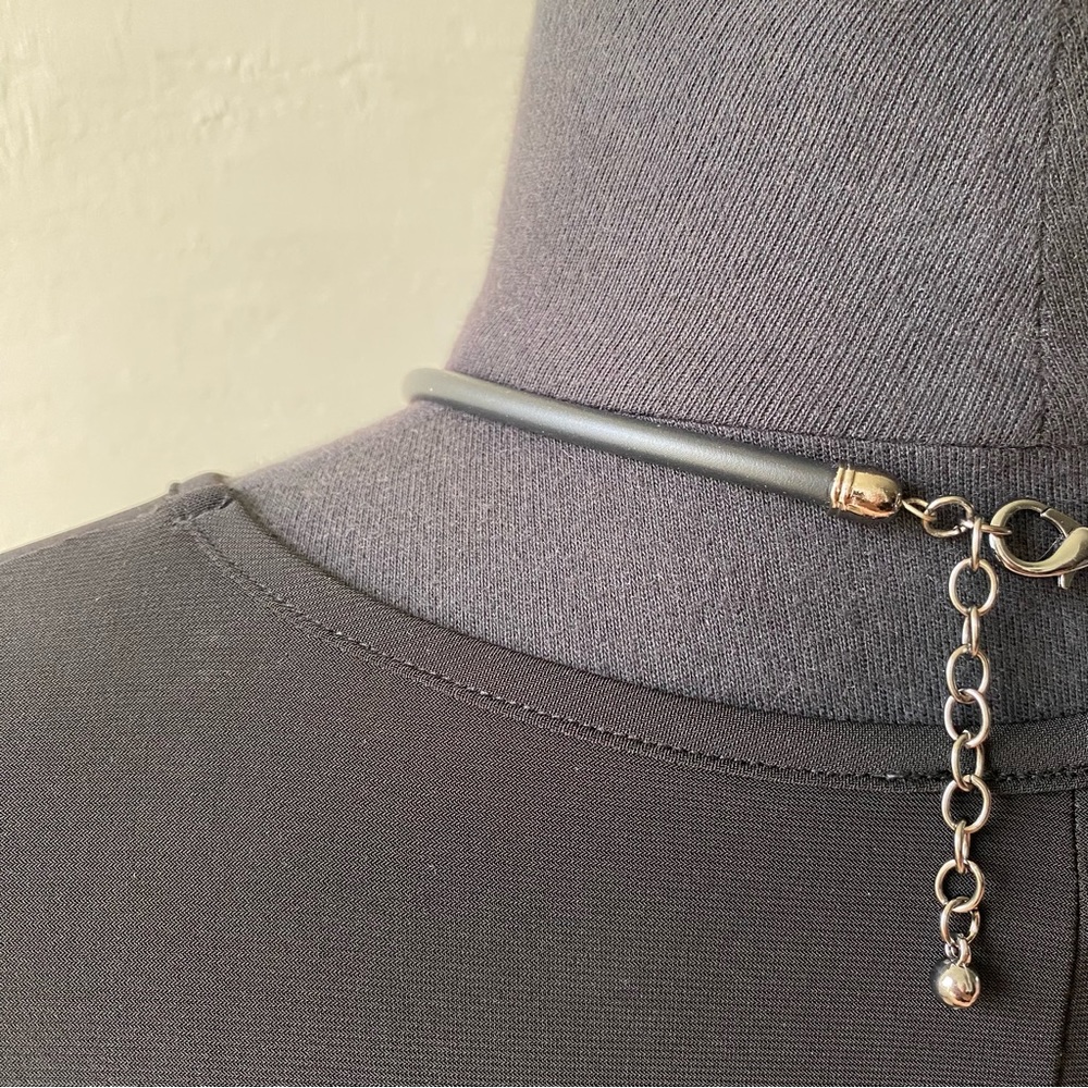 LAST CHANCE SALE! Leather Mixed Media Beaded Fish Pendant Statement Necklace - Picture 4 of 5